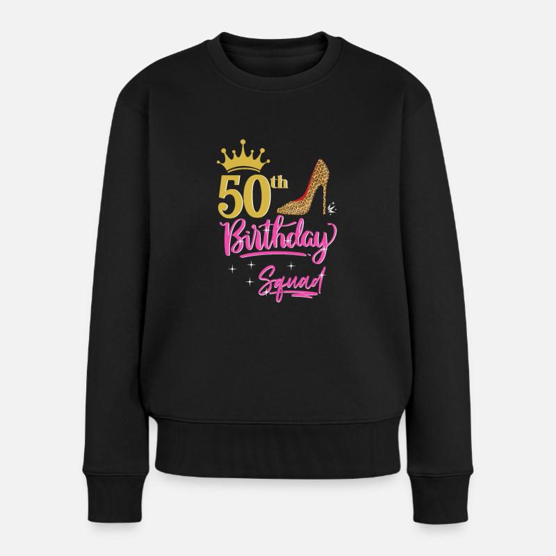 50 ans femmes 50 ans cadeau - Pull Premium bio Femme - noir