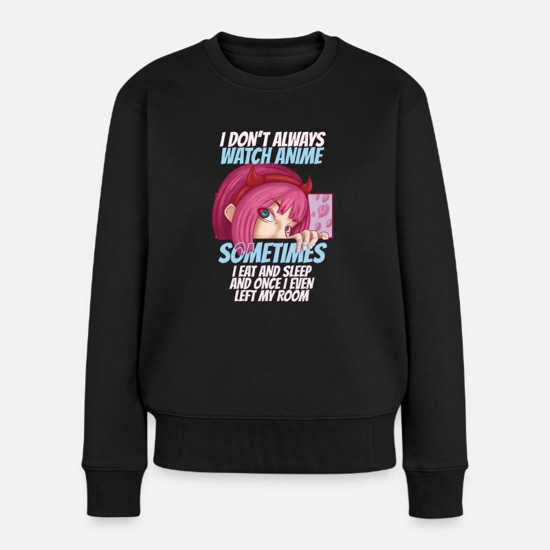 Anime - Frauen Premium Bio Pullover - Schwarz