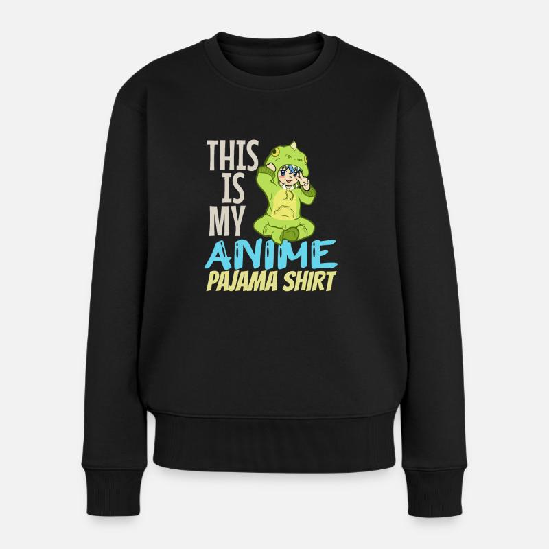 Anime - Frauen Premium Bio Pullover - Schwarz