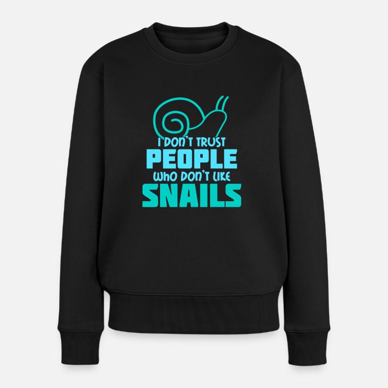 Escargots Escargots Escargot Dire Escargot - Pull Premium bio Femme - noir