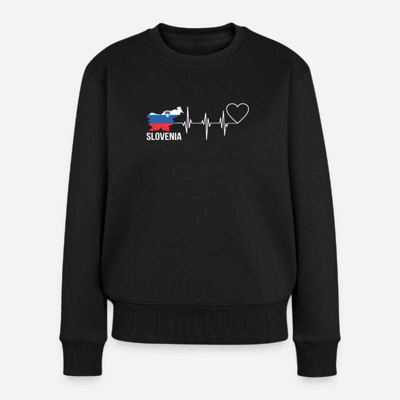 Slovénie - Pull Premium bio Femme - noir
