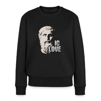 Philosophy Platon shirt for Philosophy Student - Women's Premium Organic Jumper - black - Front - Julia (174cm)