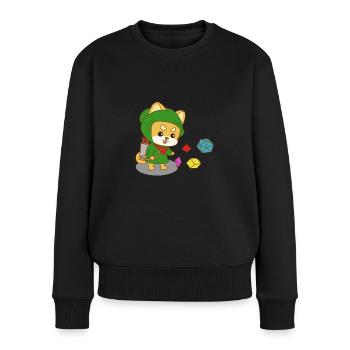 Rollenspiel RPG Roleplay Pen & Paper - Frauen Premium Bio Pullover - Schwarz - Vorne - Julia (174cm)
