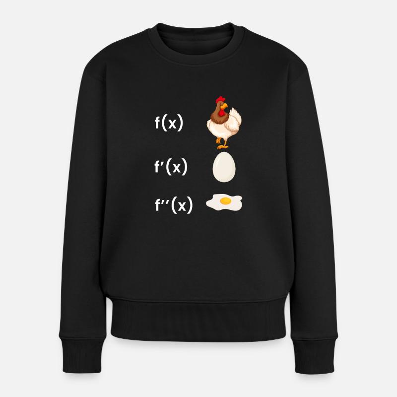 Mathematik Lehrer Ableitung Lustiges Mathe Integra - Frauen Premium Bio Pullover - Schwarz