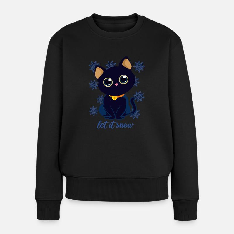 Weihnachten Christmas Santa Xmas Weichnachts - Frauen Premium Bio Pullover - Schwarz