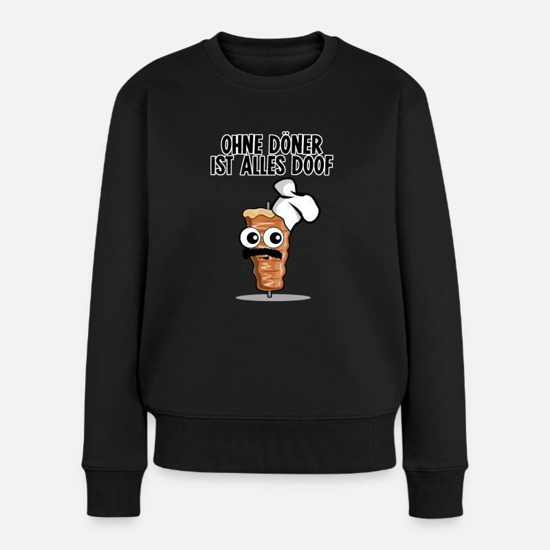 Döner Kebab - Frauen Premium Bio Pullover - Schwarz