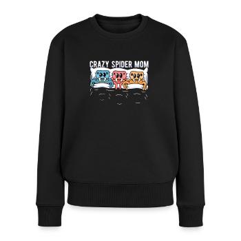 Spiders Crazy Spider Mom - Women's Premium Organic Jumper - black - Front - Julia (174cm)
