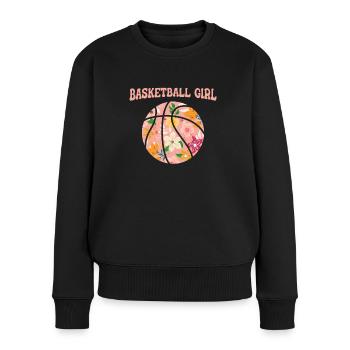 Basketball Basketballer - Women's Premium Organic Jumper - black - Front - Julia (174cm)