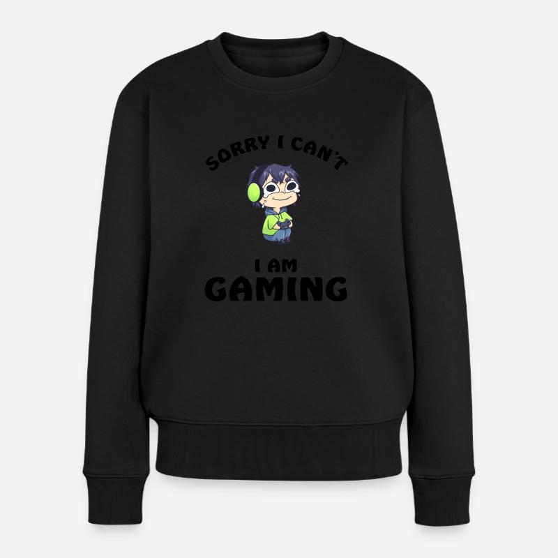 Désolé je ne peux pas je joue - Pull Premium bio Femme - noir