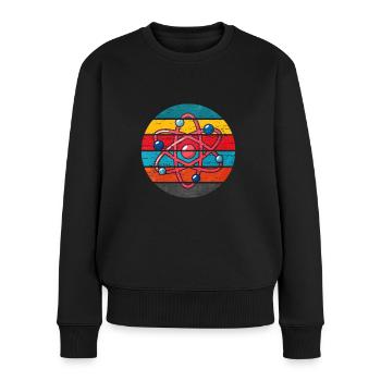 Wissenschaft - Frauen Premium Bio Pullover - Schwarz - Vorne - Julia (174cm)