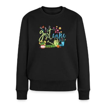 Garden Fairy Garden Fairy Gardener Gardener Gardener - Women's Premium Organic Jumper - black - Front - Julia (174cm)