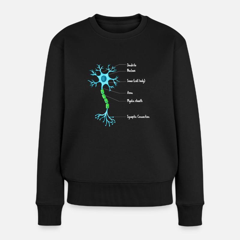 Anatomie des neurones Neuroscience Neurologue - Pull Premium bio Femme - noir