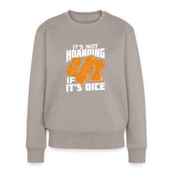 Lustiges RPG W20 Würfel Spielleiter Geschenk - Frauen Premium Bio Pullover - Taupe - Vorne - Julia (174cm)