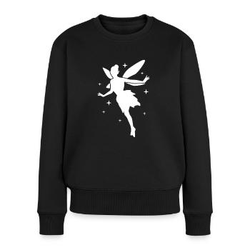 Fée Magique Elfe Conte de Fées Dames Fille Cadeau - Pull Premium bio Femme - noir - Devant - Julia (174cm)