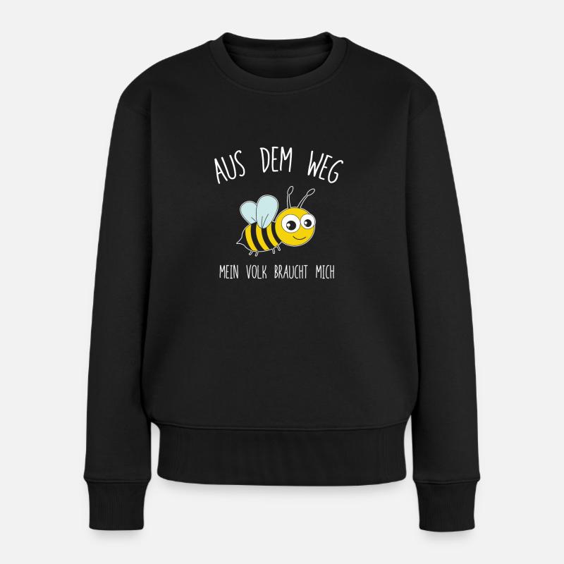 Aus Dem Weg Mein Volk Braucht Mich Imker - Frauen Premium Bio Pullover - Schwarz