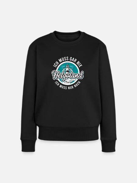 Helgoland - Frauen Premium Bio Pullover - Schwarz