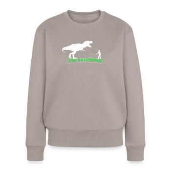 Informatiker Informatik Programmierer Humor - Frauen Premium Bio Pullover - Taupe - Vorne - Julia (174cm)