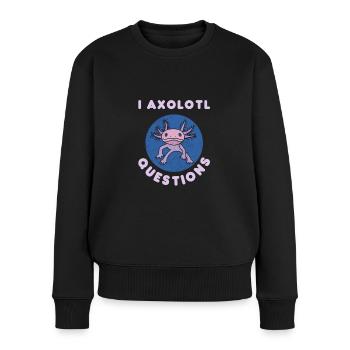 I Axolotl Questions - Women's Premium Organic Jumper - black - Front - Julia (174cm)