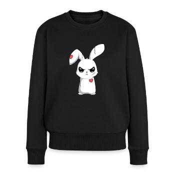 Sad Broken Emo--Egg Happy - Women's Premium Organic Jumper - black - Front - Julia (174cm)