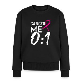 Krebs Chemotherapie Chemo Geschenk - Frauen Premium Bio Pullover - Schwarz - Vorne - Julia (174cm)