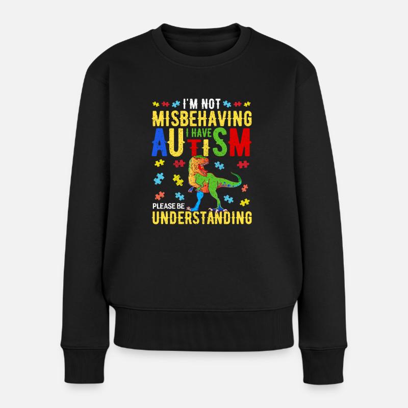 Autismus - Frauen Premium Bio Pullover - Schwarz