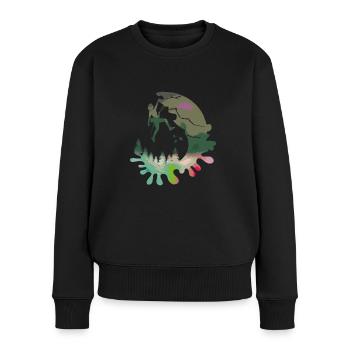 Climber - Women's Premium Organic Jumper - black - Front - Julia (174cm)