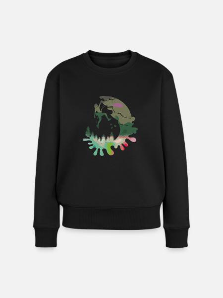 Climber - Women's Premium Organic Jumper - black