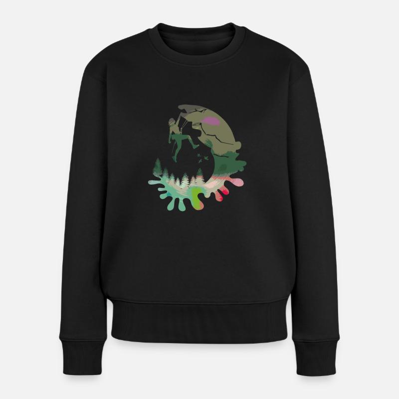 Climber - Women's Premium Organic Jumper - black