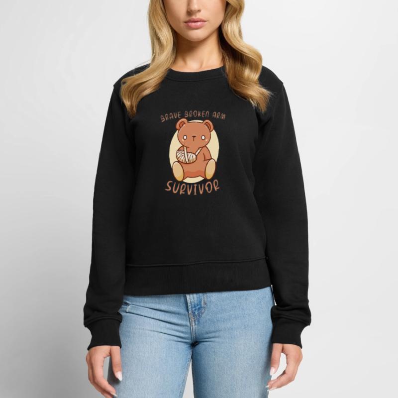 Broken Hand Broken Arm Broken Bones Funny Broken Women's Premium Organic Jumper