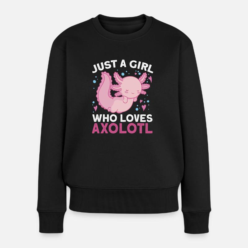 Axolotl - Women's Premium Organic Jumper - black