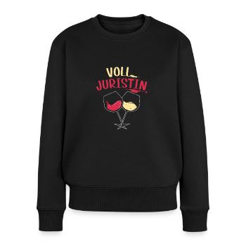 Volljuristin Anwältin Staatsexamen bestanden - Frauen Premium Bio Pullover - Schwarz - Vorne - Julia (174cm)