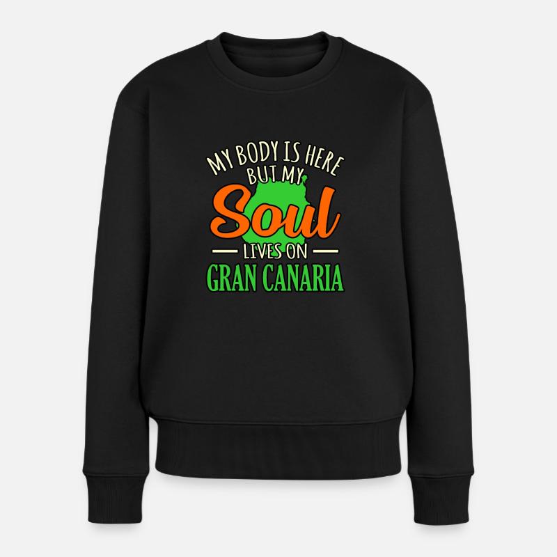 Gran Canaria - Frauen Premium Bio Pullover - Schwarz