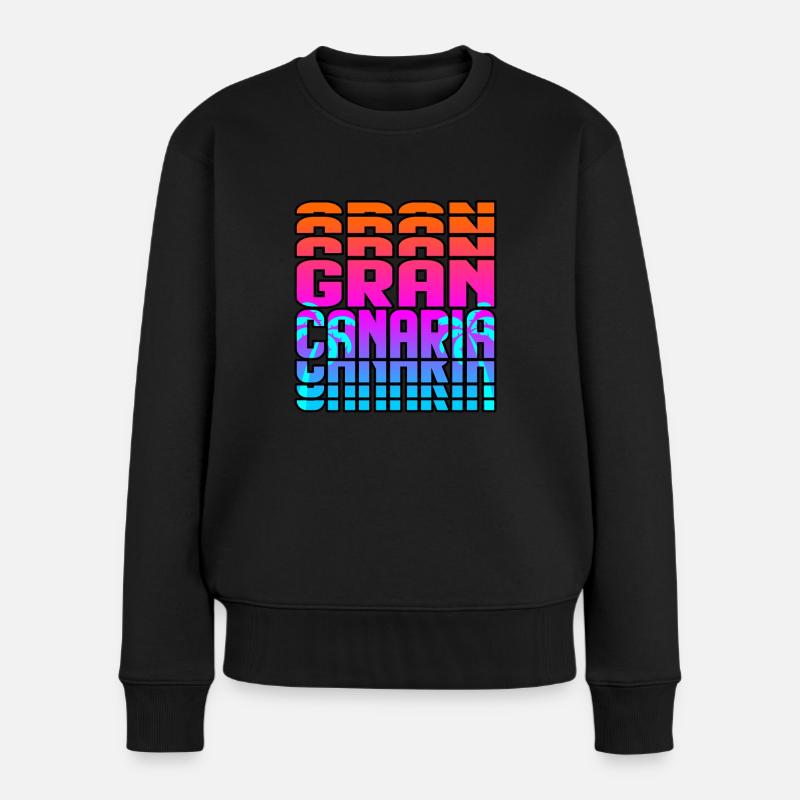 Gran Canaria - Frauen Premium Bio Pullover - Schwarz