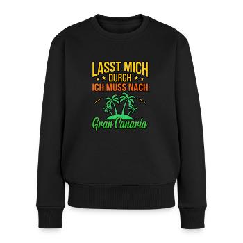 Gran Canaria - Pull Premium bio Femme - noir - Devant - Julia (174cm)