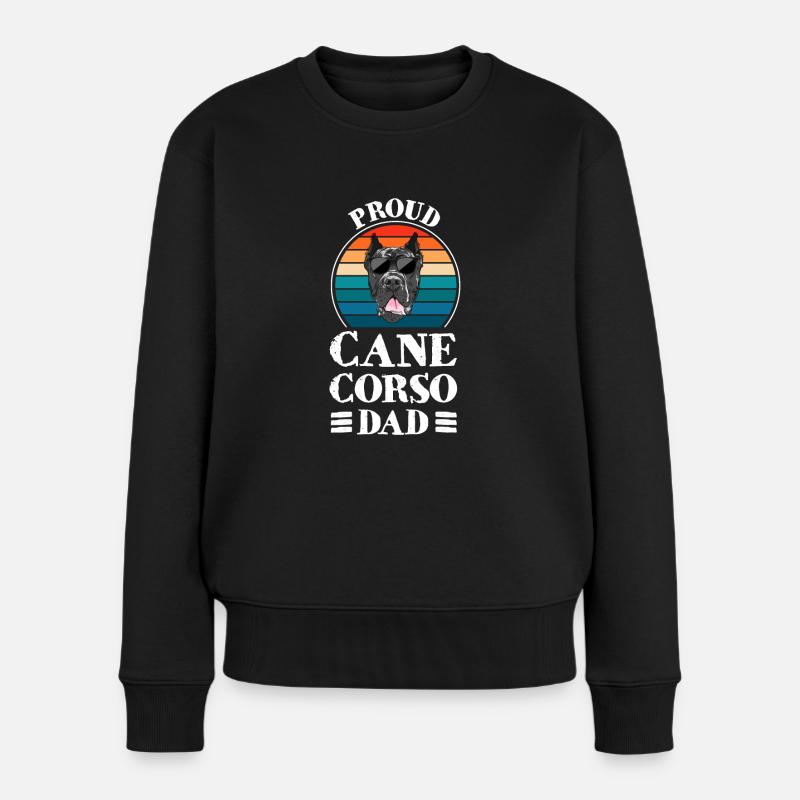 Cane Corso Papa Cane Corso Papa Gift - Women's Premium Organic Jumper - black
