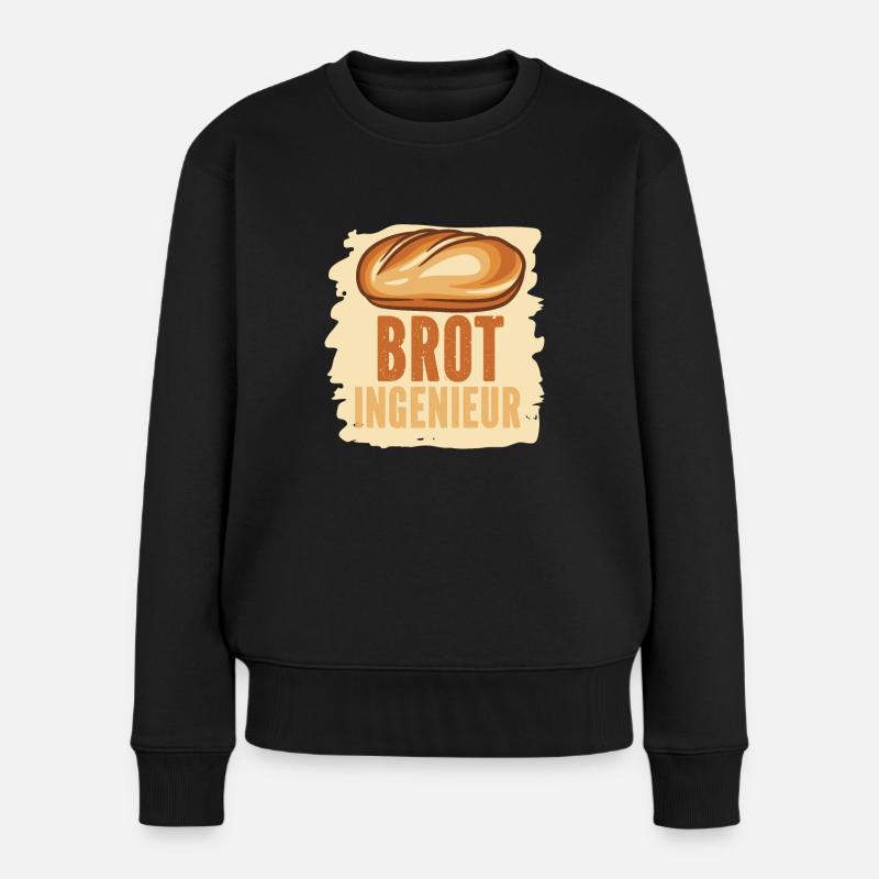 Bäcker Backen Konditor - Frauen Premium Bio Pullover - Schwarz