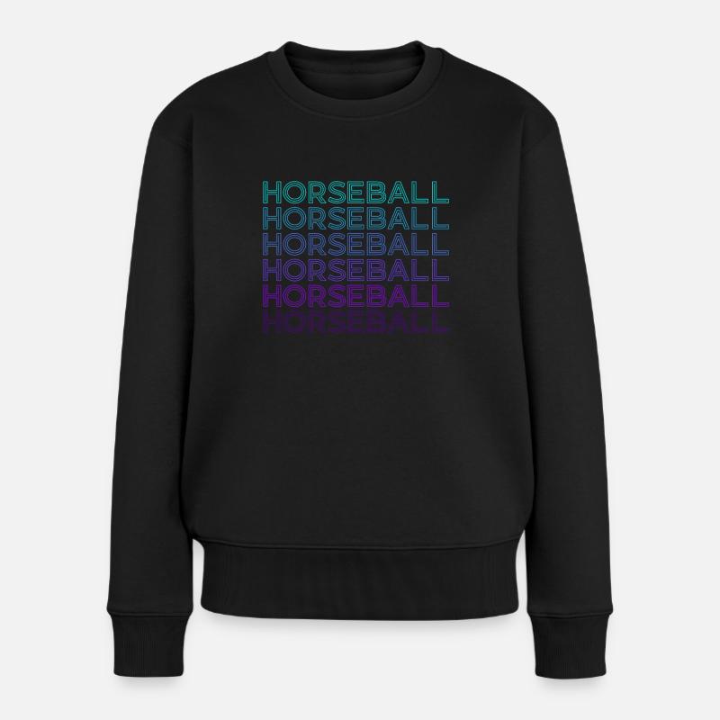 Horseball Rétro - Pull Premium bio Femme - noir