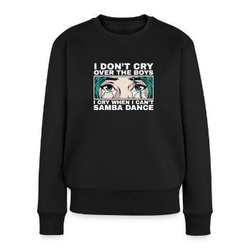 I cry when I can't Samba dance girl - Women's Premium Organic Jumper - black - Front - Julia (174cm)
