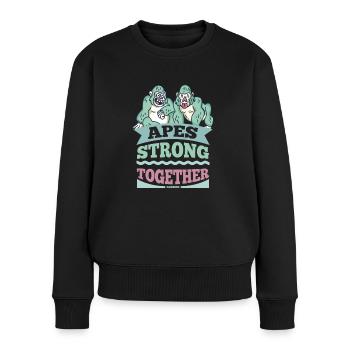 Apes Strong Together - Women's Premium Organic Jumper - black - Front - Julia (174cm)