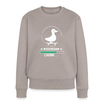 Rentnerin Pension Ruhestand Geschenk Für Damen - Women's Premium Organic Jumper - taupe - Front - Julia (174cm)