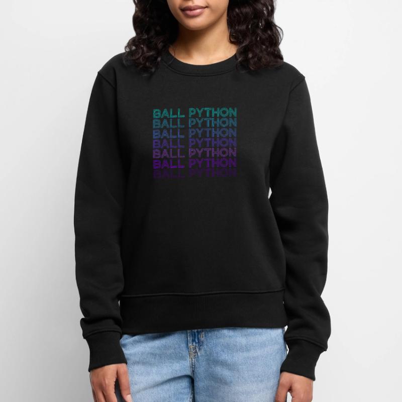 Kugelpython Schlange Retro Frauen Premium Bio Pullover