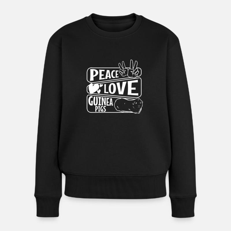 La paix aime les cobayes - Pull Premium bio Femme - noir