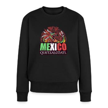 Quetzalcoatl Aztec Serpent Maya Inca Tolteke - Pull Premium bio Femme - noir - Devant - Julia (174cm)