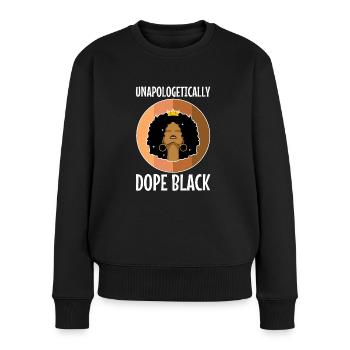 Sans excuse noir, Histoire des Noirs - Pull Premium bio Femme - noir - Devant - Julia (174cm)