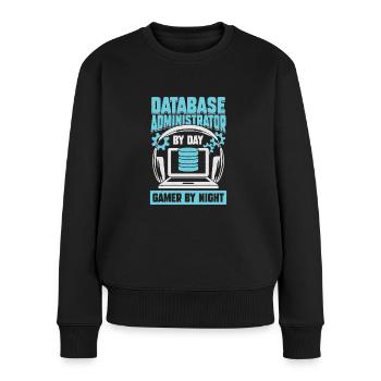 Administrateur de base de données DBA Gaming Gamer Gift - Pull Premium bio Femme - noir - Devant - Julia (174cm)