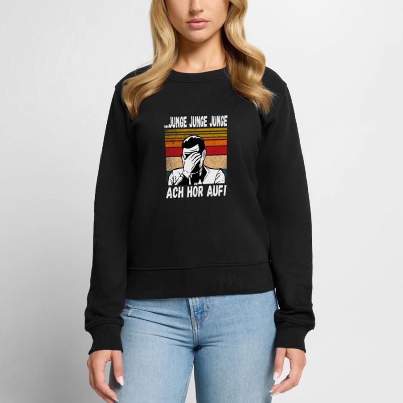 Junge Junge Junge ach Hör auf! Einmal mit Profis Frauen Premium Bio Pullover