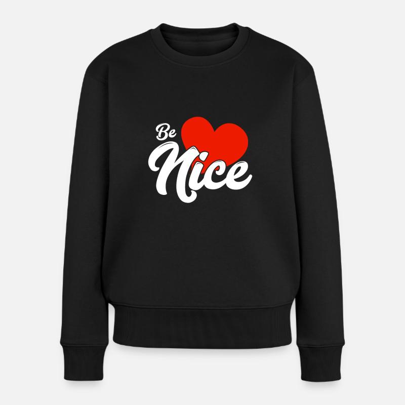 Soyez gentil - Pull Premium bio Femme - noir