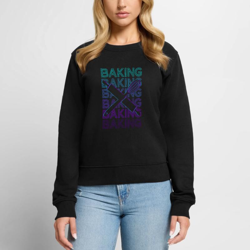 Baking Baker Baking Retro Gift Women's Premium Organic Jumper