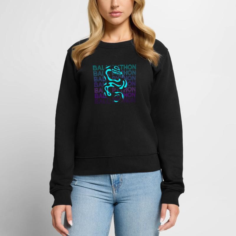 Kugelpython Schlange Retro Geschenk Frauen Premium Bio Pullover