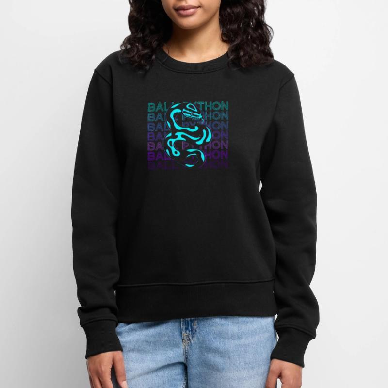 Kugelpython Schlange Retro Geschenk Frauen Premium Bio Pullover